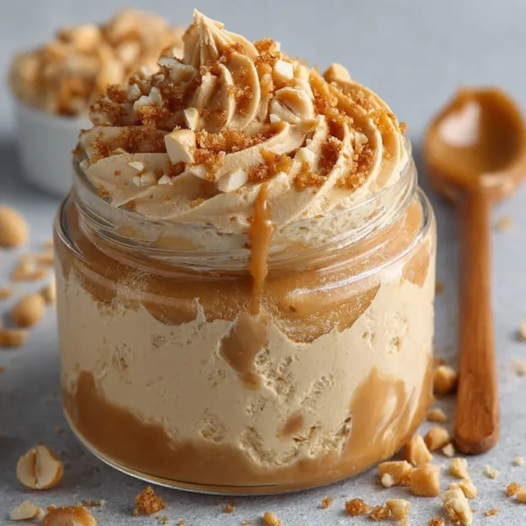 Peanut Butter Mousse Recipe with Crunchy Peanuts | Creamy No-Bake Dessert