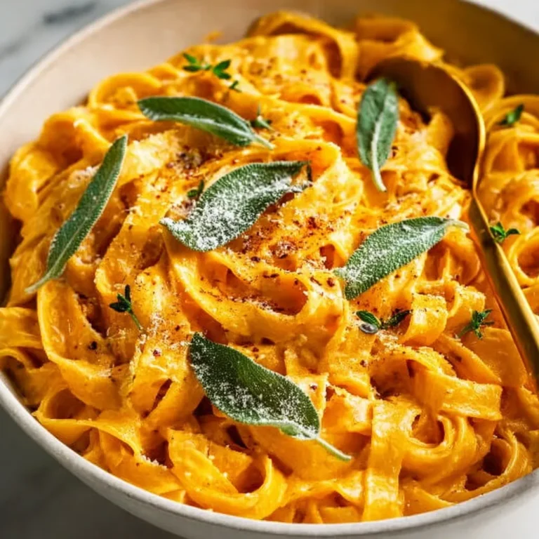 Creamy Pumpkin Alfredo Pasta