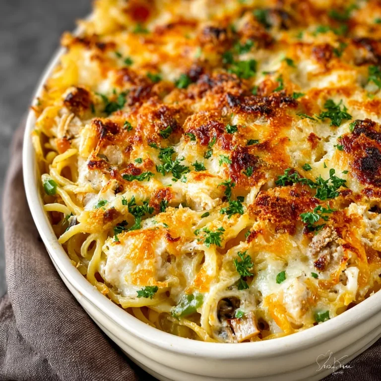 Creamy Turkey Casserole with Cheese and Pasta: A Comforting Classic Reinvented