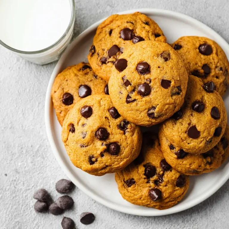 Chewy Pumpkin Chocolate Chip Cookies