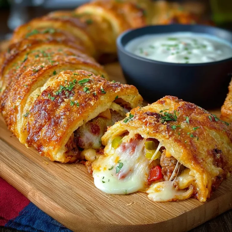 Italian Crescent Roll Sandwich Bake