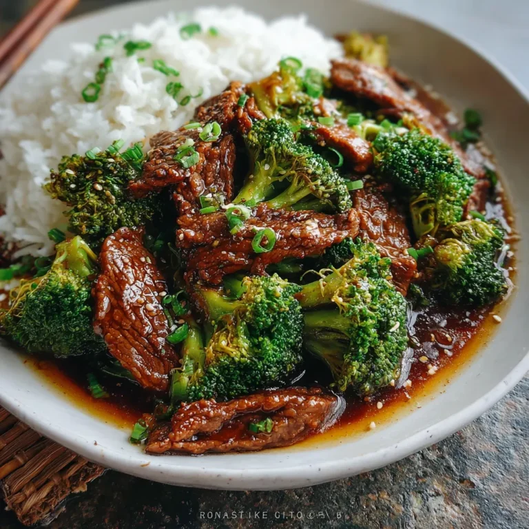 Chinese Beef and Broccoli: A Deliciously Simple Recipe