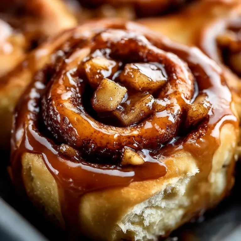 Caramel Apple Cinnamon Rolls Recipe