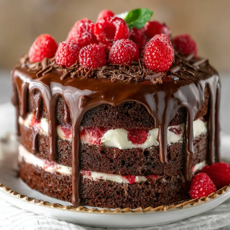 Chocolate Raspberry Drip Cake: A Decadent Delight