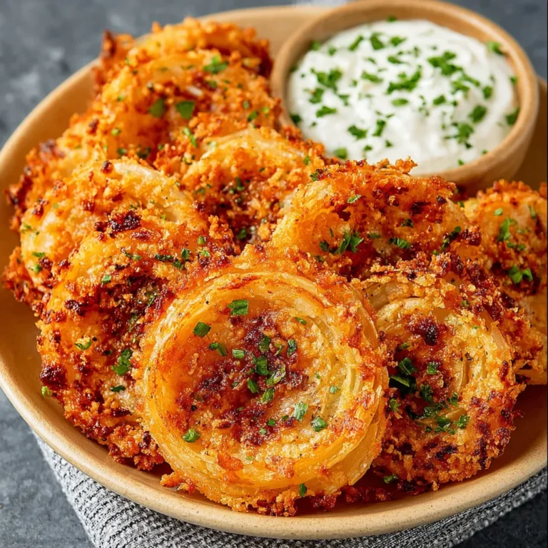 Crispy Parmesan Onion Ring Chips Recipe