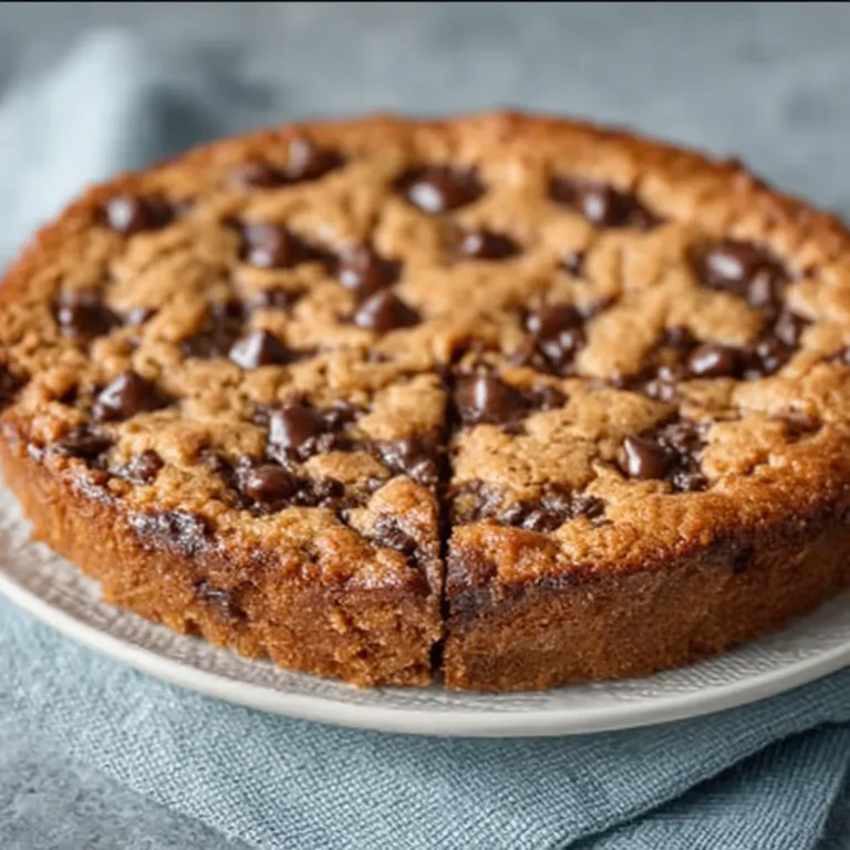 Healthy Chocolate Chip Cookie Pie Recipe | Gooey, Wholesome & Easy Dessert