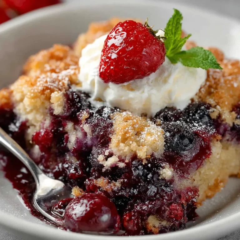 Juicy Triple Berry Dump Cake Recipe: A Sweet Delight for Any Occasion