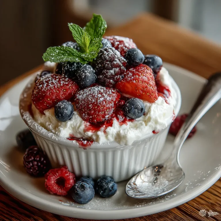 Easy Berries And Cream Recipe | Fresh Summer Dessert – Light, Sweet & Delicious