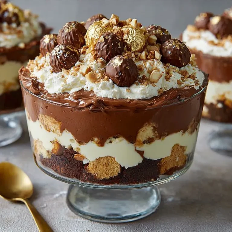 Decadent Ferrero Rocher Chocolate Trifle