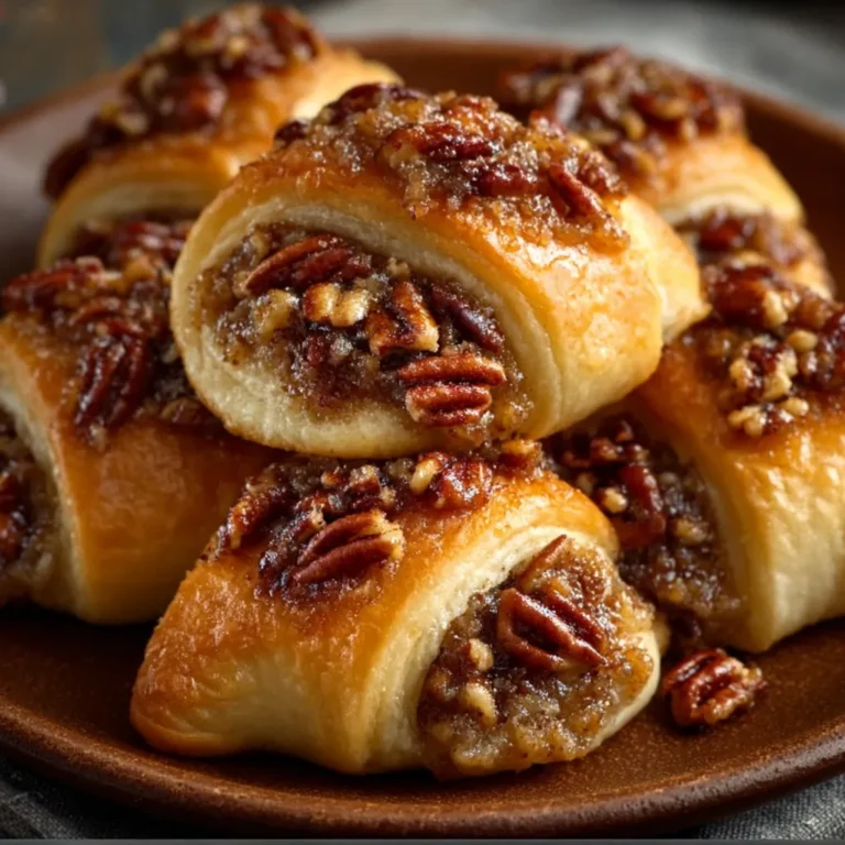 Quick Crescent Rolls with Pecan Pie Filling
