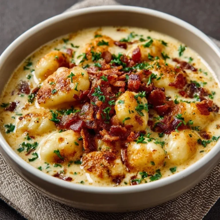 Bacon Cheddar Gnocchi Soup | Creamy, Cheesy & Loaded with Flavor