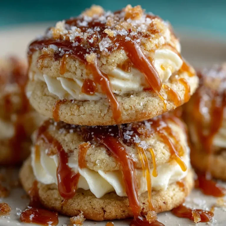 Delicious Caramel Cheesecake Cookies With A Sweet-Salty Twist