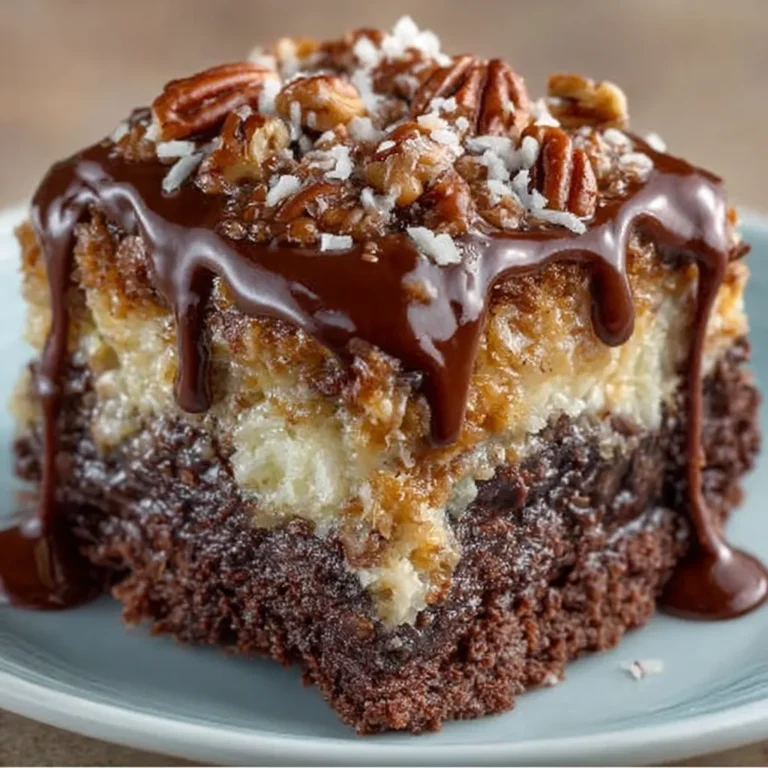 Classic German Chocolate Poke Cake | Moist, Decadent & Perfect For Any Occasion