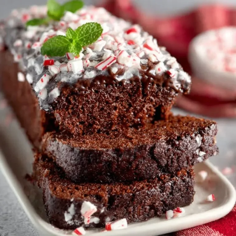 Moist Chocolate Peppermint Bread Dessert
