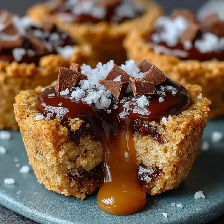 Sea Salted Millionaire’s Cookie Cups Recipe
