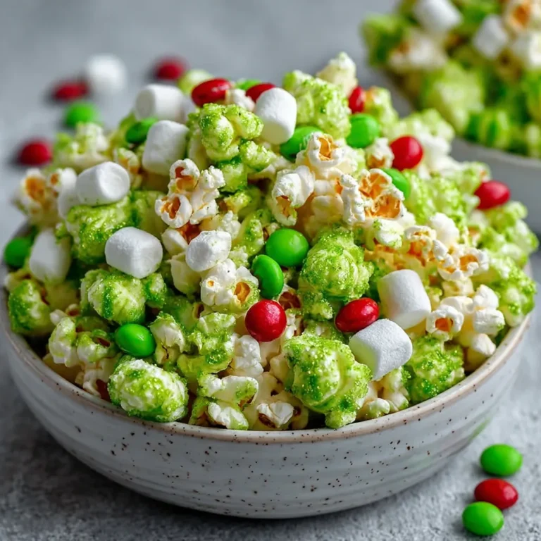 Easy Grinch Popcorn | Festive Green Christmas Treat Kids and Adults Will Love