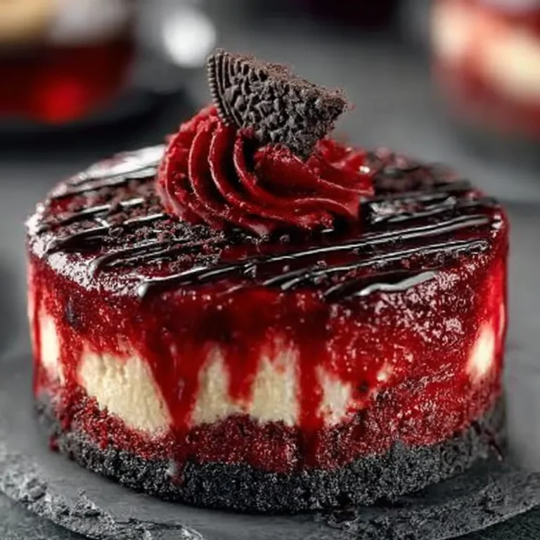 Red Velvet Vampire Bite Cheesecake: A Dramatic Halloween Dessert Recipe