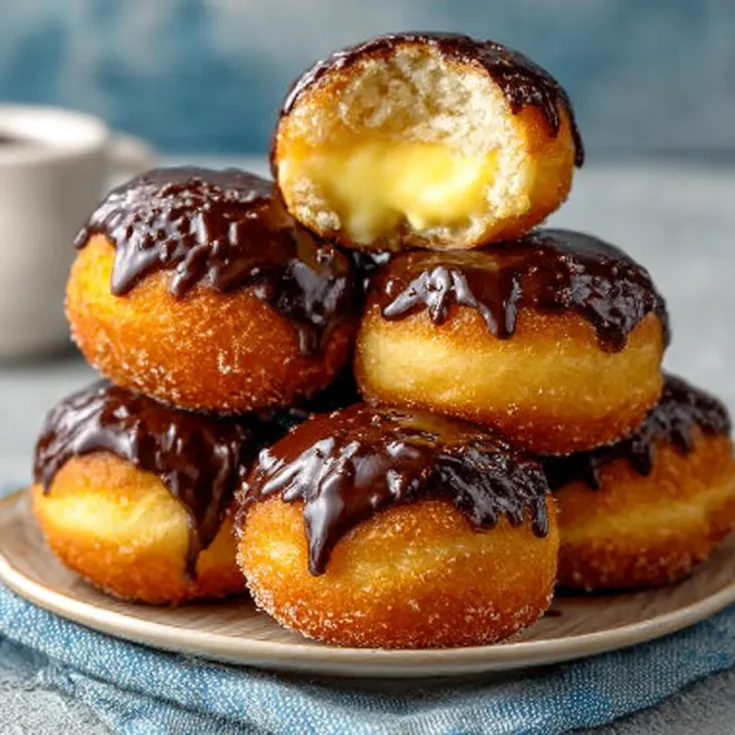 Easy Boston Cream Donut Holes Recipe