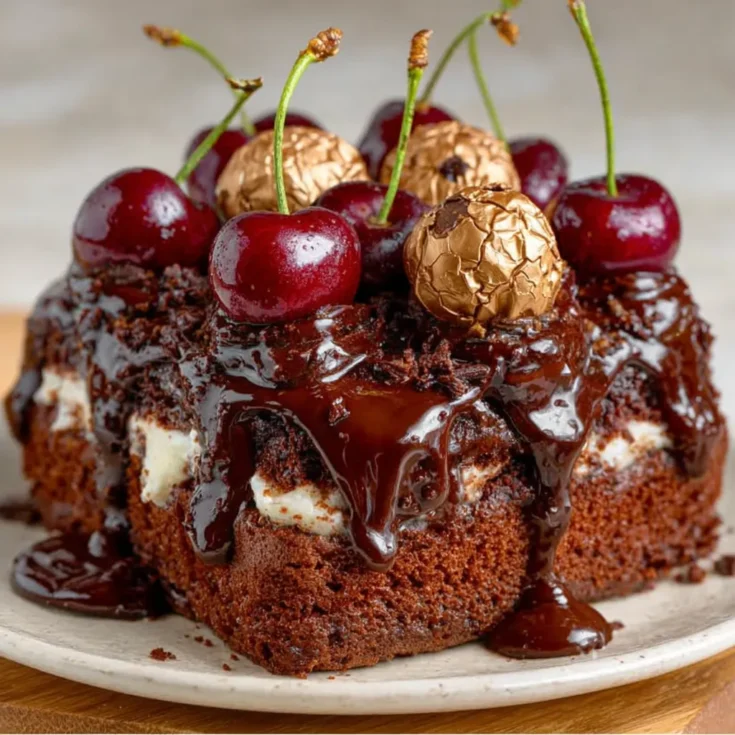 Decadent Ferrero Rocher Black Forest Cake