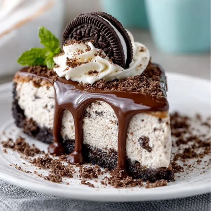 Oreo No-Bake Cheesecake With Chocolate Ganache