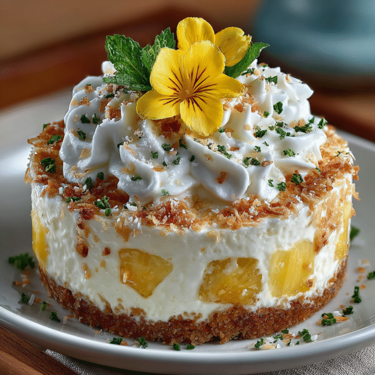 No Bake Pineapple Cream Dessert Recipe: A Tropical Delight