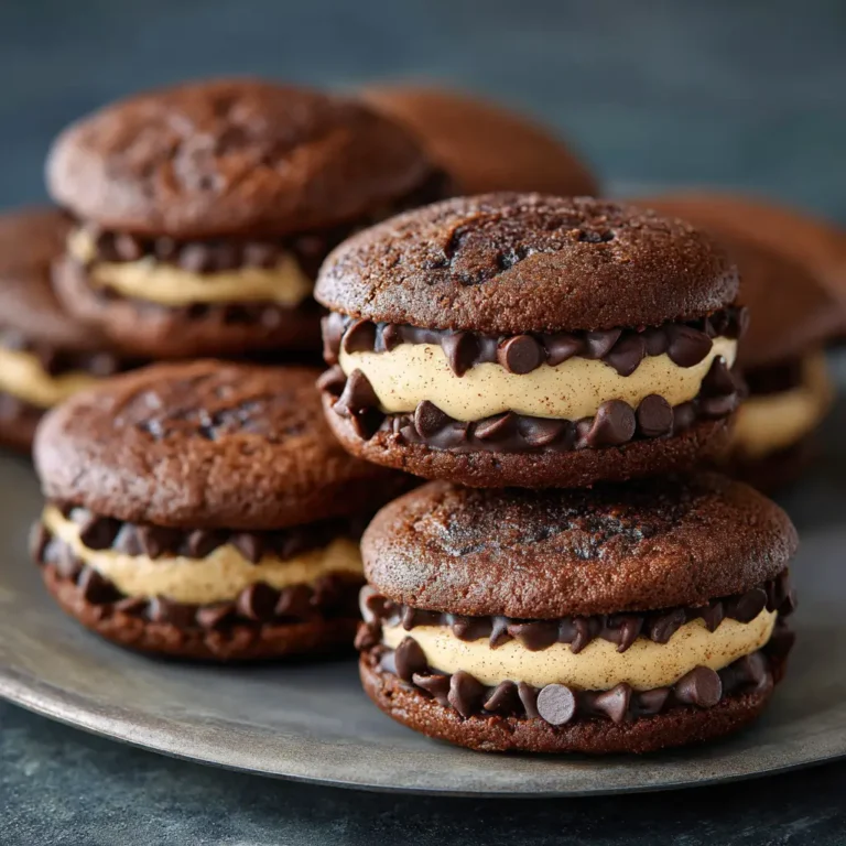 Brownie Cookie Dough Sandwich Cookies