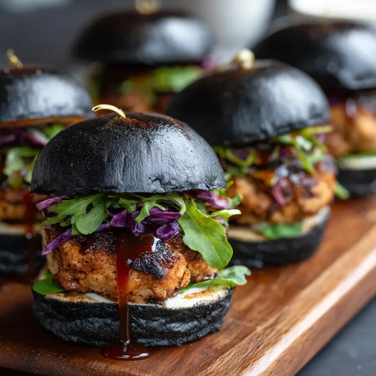 Charcoal Chicken Sliders with Spicy Maple Glaze