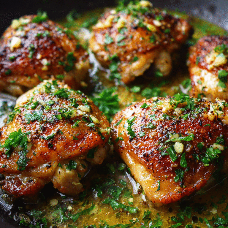 Garlic Butter Chicken Thighs