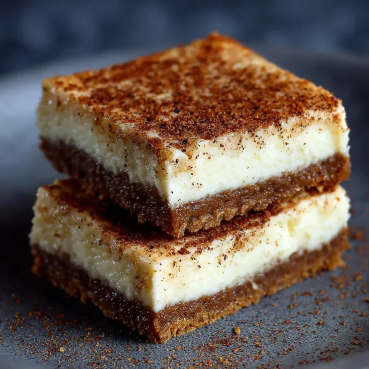 Gingerbread Cheesecake Bars