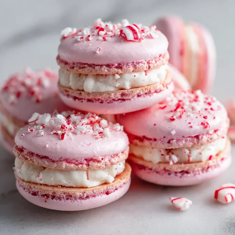 Peppermint Macarons