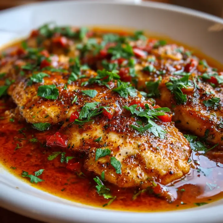 Quick Tilapia in Roasted Pepper Sauce