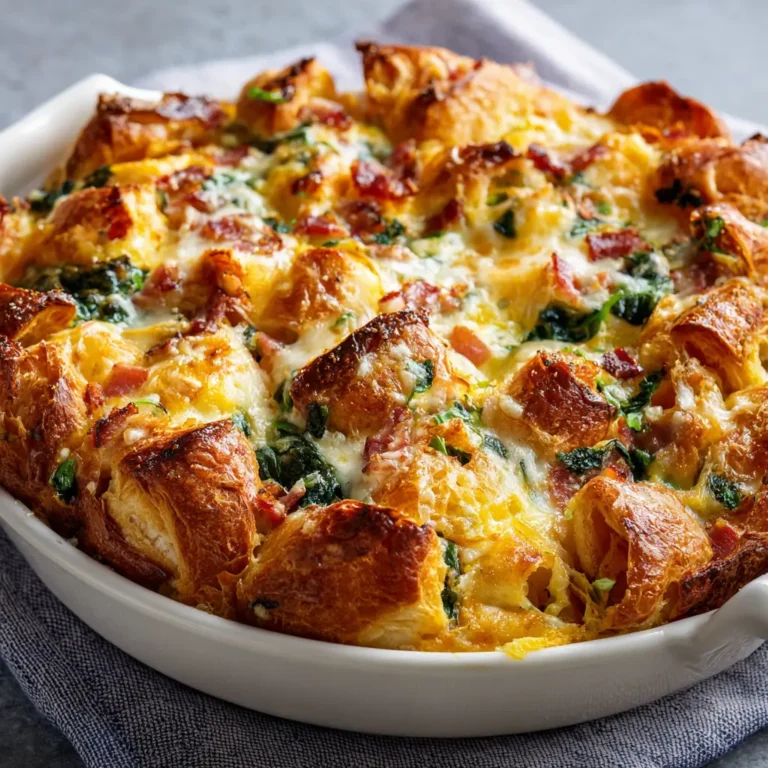 Savory Croissant Breakfast Bake: A Delicious Morning Treat