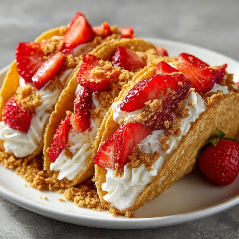 Strawberry Crunch Cheesecake Tacos