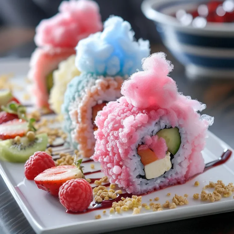 Cotton Candy Sushi: A Sweet Twist on a Classic Treat