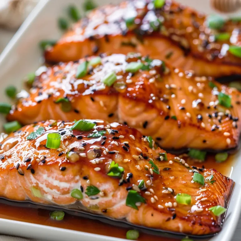 Sweet Honey Garlic Salmon Fillets
