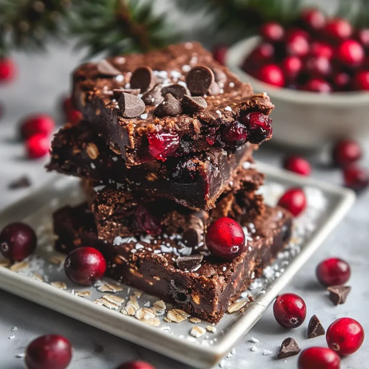 Festive Chocolate Cranberry Treats