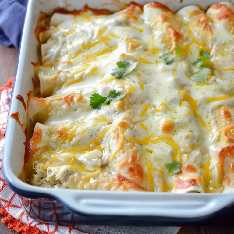 White Chicken Enchiladas Recipe