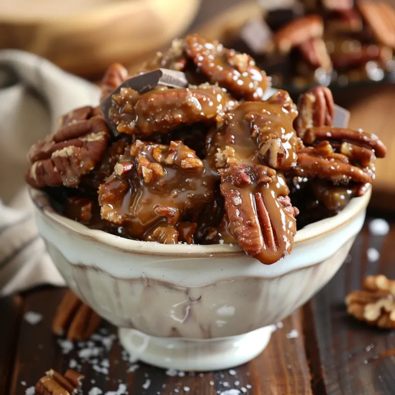 Chewy Homemade Caramel Pecan Clusters | Sweet, Buttery, and Perfectly Crunchy