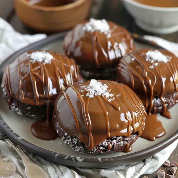 Salted Caramel Chocolate Pillows
