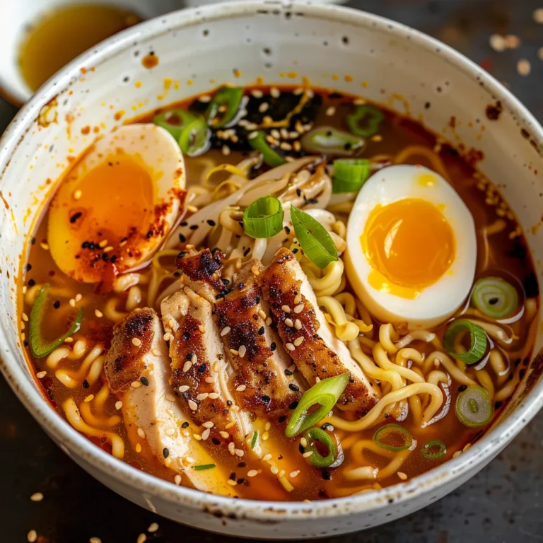 Fiery Garlic Chicken Ramen