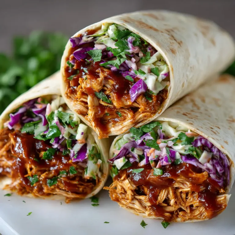 BBQ Chicken Coleslaw Wraps: A Flavorful and Crunchy Delight