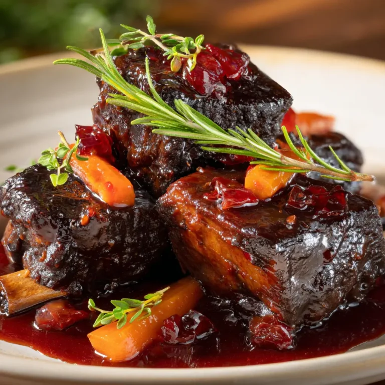 Braised Short Ribs with Red Wine Sauce: A Culinary Delight