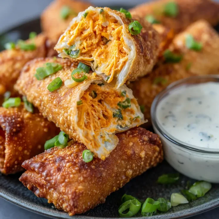 Buffalo Chicken Dip Egg Rolls: A Spicy and Crunchy Delight
