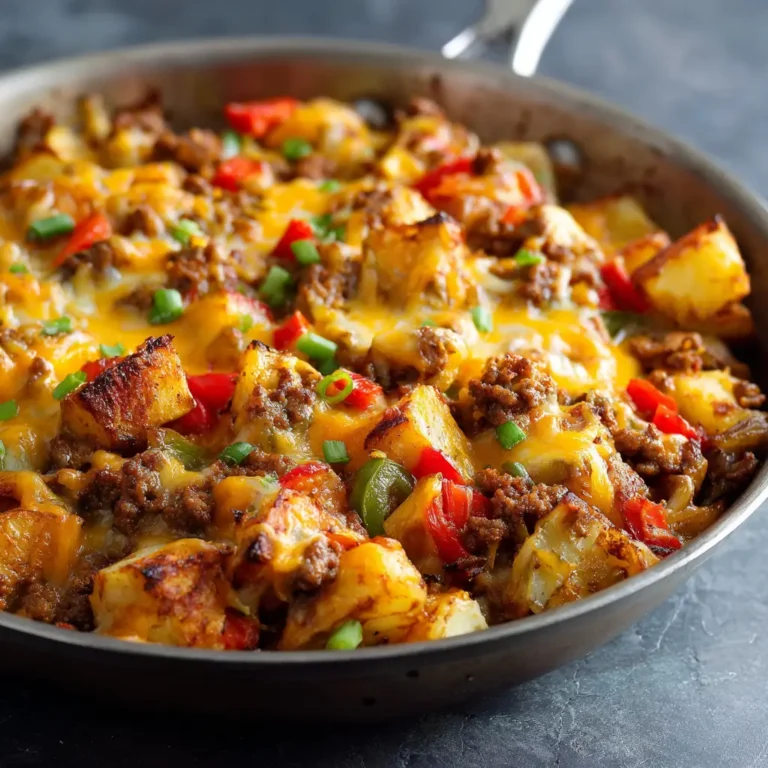 Cheesy Taco Potato Skillet: A Flavorful One-Pan Meal
