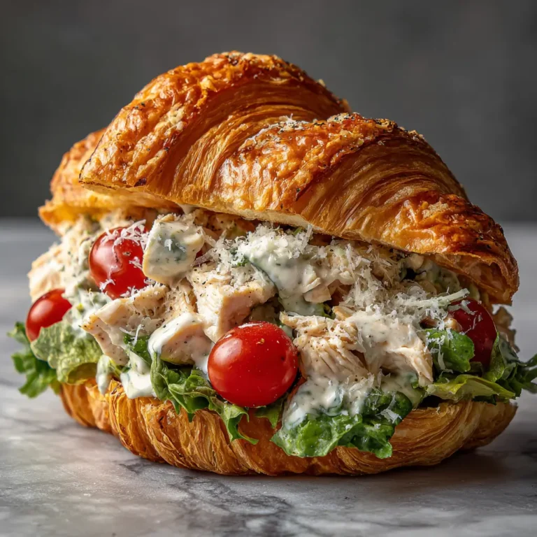 Chicken Caesar Croissant Sandwich: A Deliciously Decadent Delight