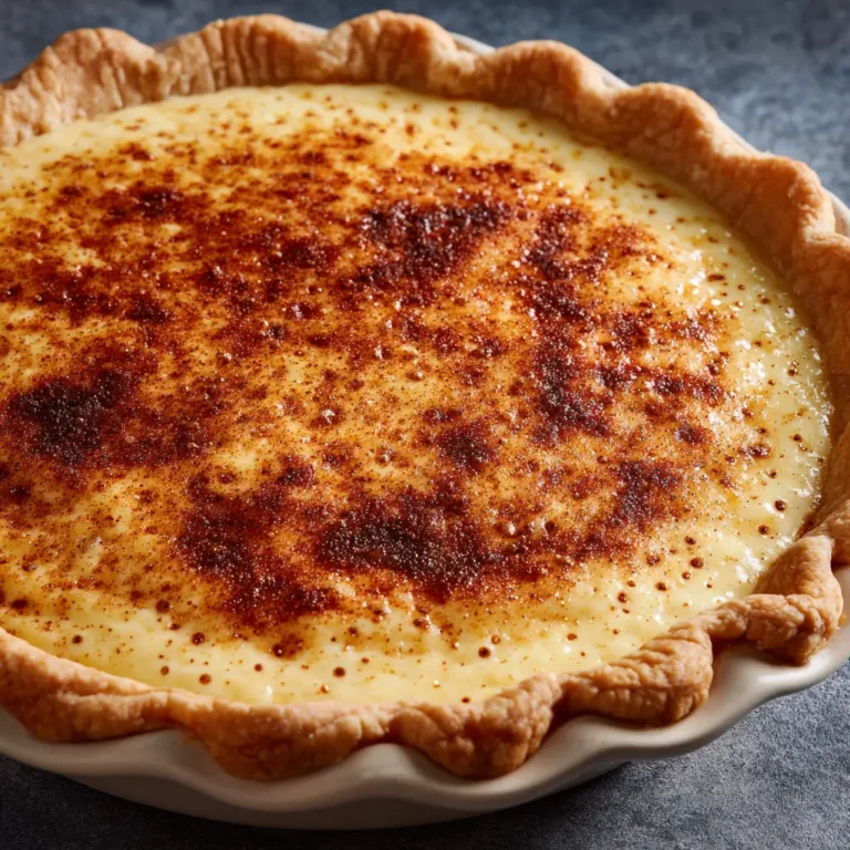 Christmas Eve Cinnamon-Vanilla Creamy Custard Pie: A Festive Delight