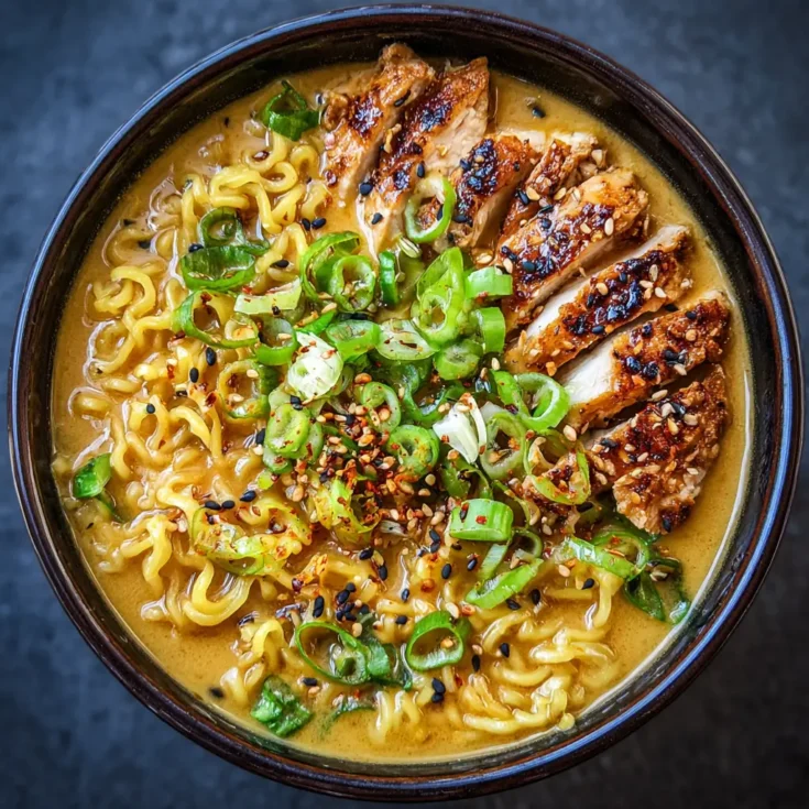 Creamy Garlic Fiery Chicken Ramen: A Spicy Comfort Bowl