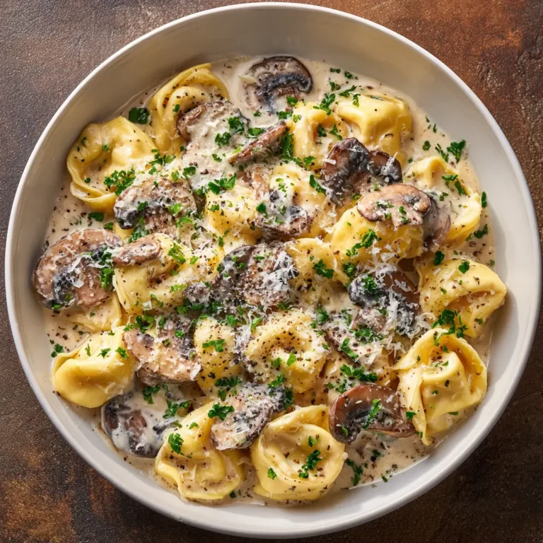 Creamy Mushroom Tortellini Alfredo: A Decadent Delight