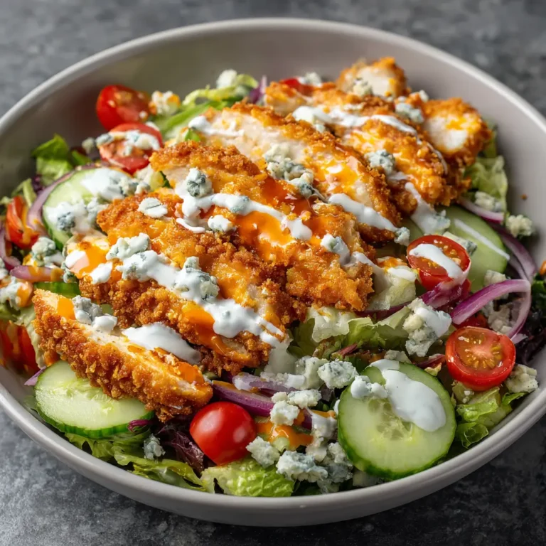 Crispy Buffalo Chicken Salad