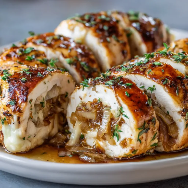 French Onion Stuffed Chicken Breasts: A Flavorful Twist